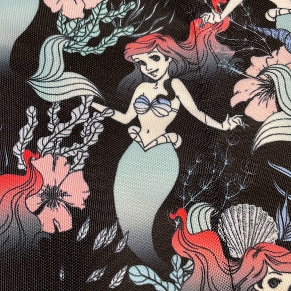 Loungefly Little Mermaid Full Size Backpack Disney Black Retired Collectible - Picture 6 of 8